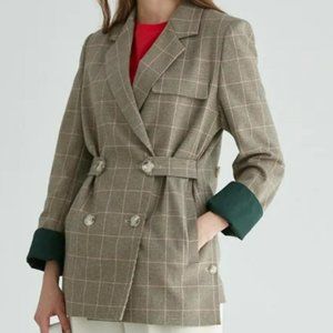 EN OR Oversized Double-Breasted Blazer, Medium